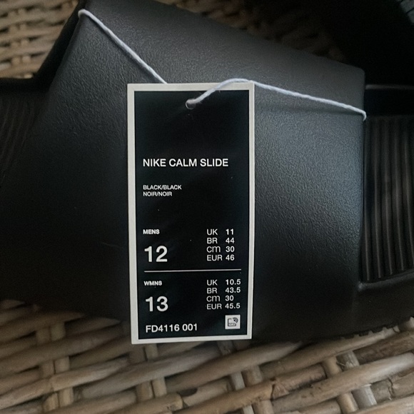 Black Nike Calm Men’s slides size 12 - Picture 7 of 7